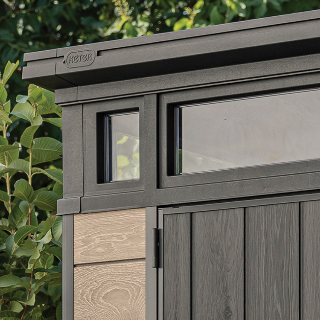 Signature Collection:  7x7ft (2.1m x 2.1m) Pent Shed Ashwood | PREORDER JUNE